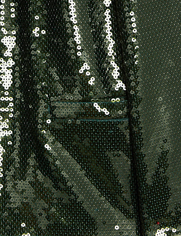 Embellished Relaxed Single Breasted Blazer - IL