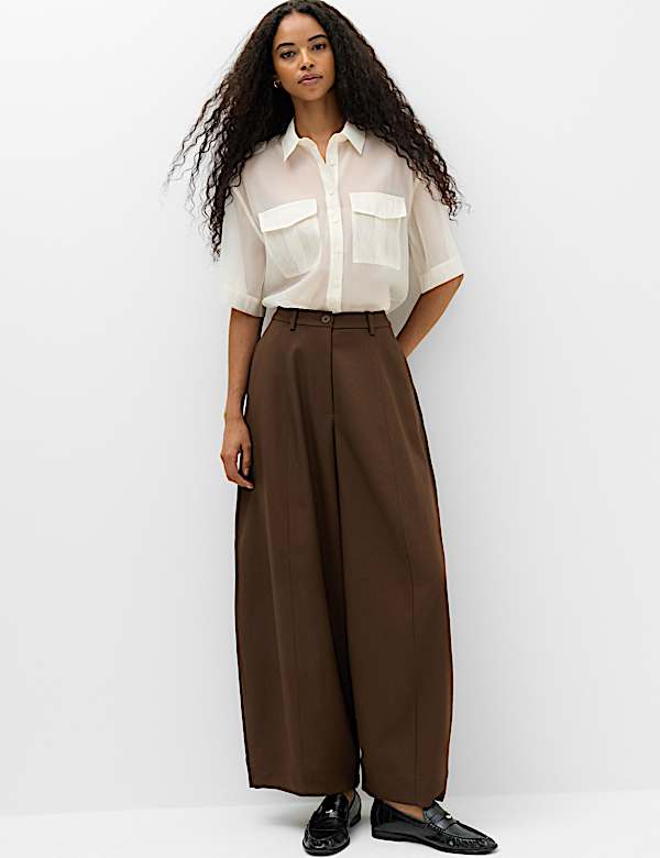 Barrel Leg Trousers