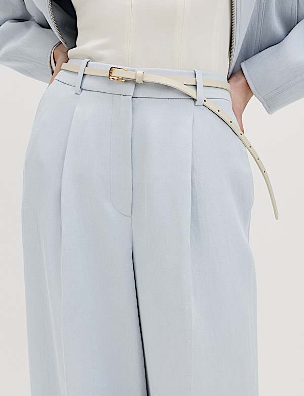 Relaxed Trousers with Linen - BN