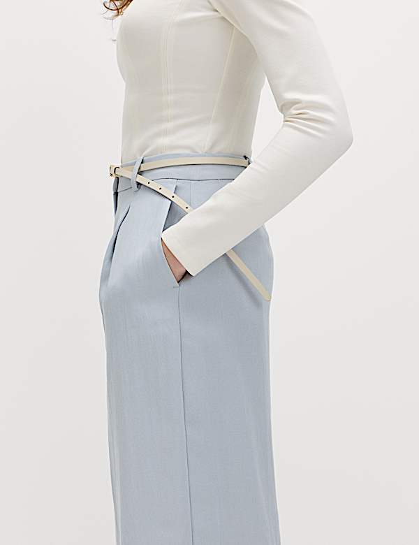 Relaxed Trousers with Linen - BN
