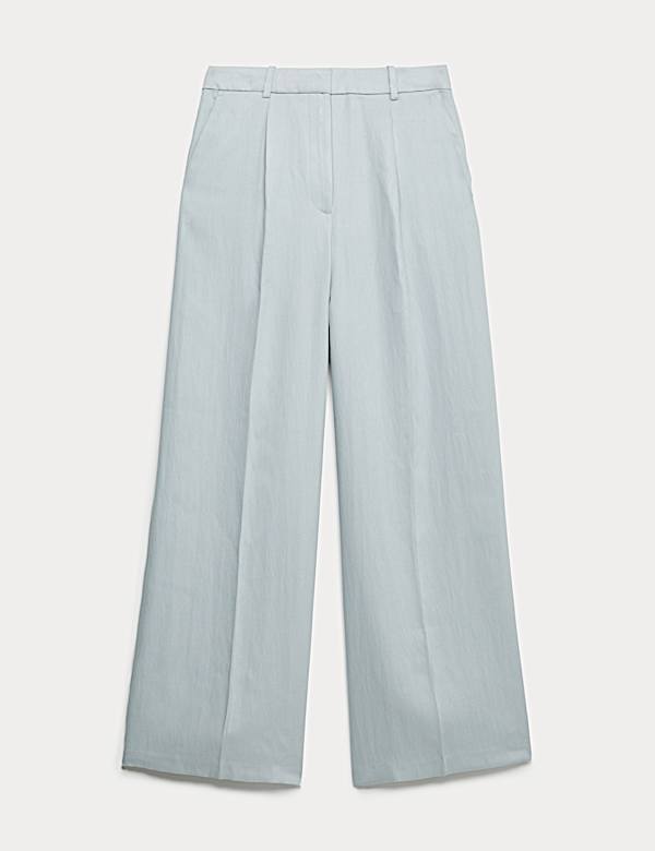 Relaxed Trousers with Linen - BN