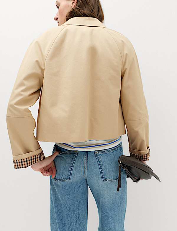 Pure Cotton Short Button Through Jacket - IS
