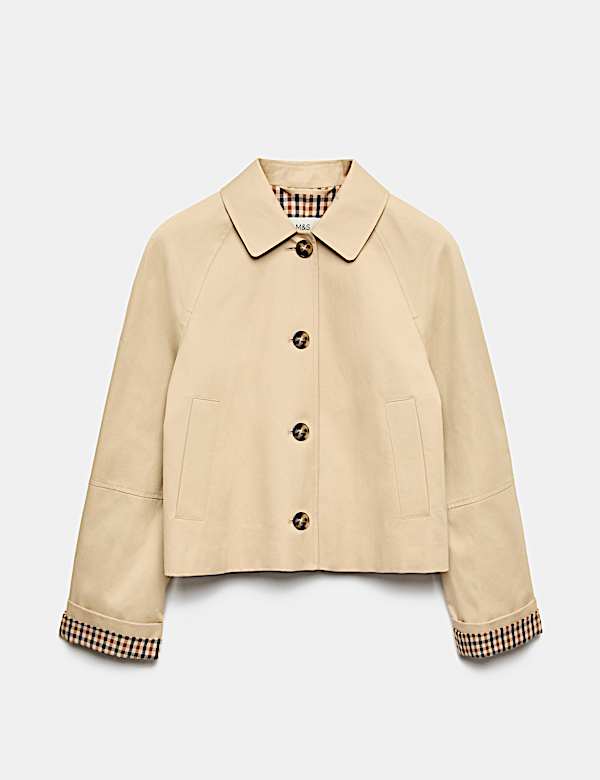 Pure Cotton Short Button Through Jacket - IS