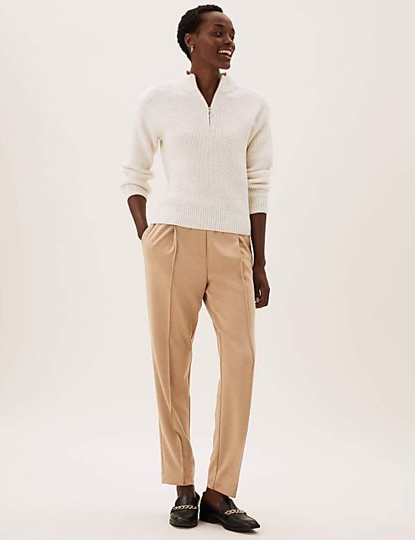 Jersey Tapered Ankle Grazer Trousers