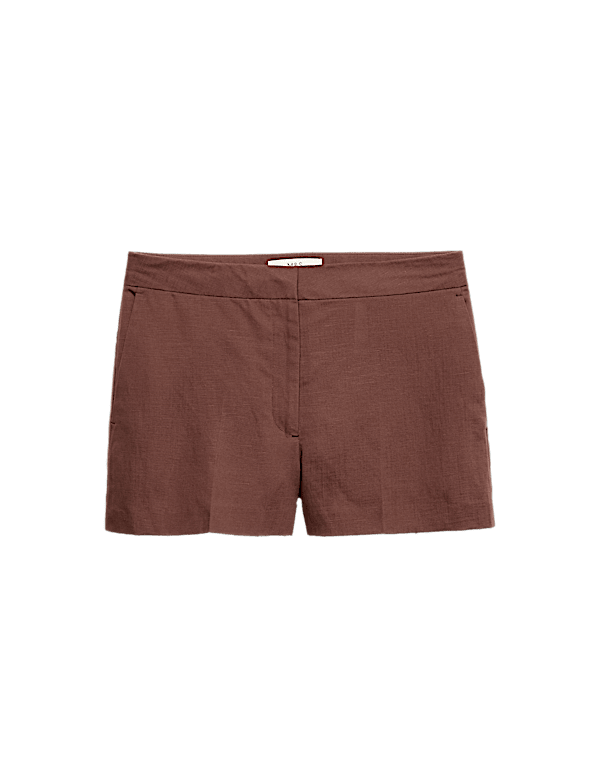 Lyocell Rich Utility Shorts with Linen