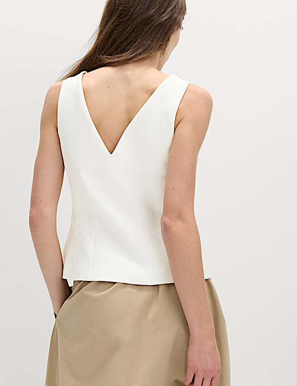 Waisted Single Breasted Waistcoat - VN