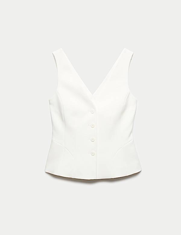 Waisted Single Breasted Waistcoat - VN