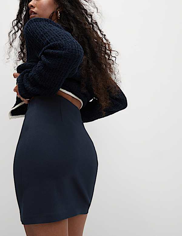 Jersey Mini A-Line Skirt