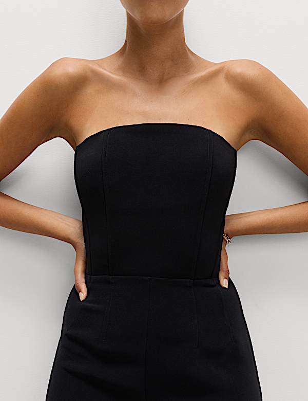 סרבל מחויט בגזרת בנדו באורך הקרסול - IL