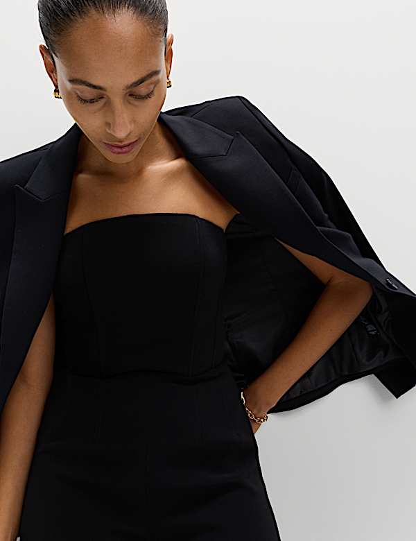 סרבל מחויט בגזרת בנדו באורך הקרסול - IL