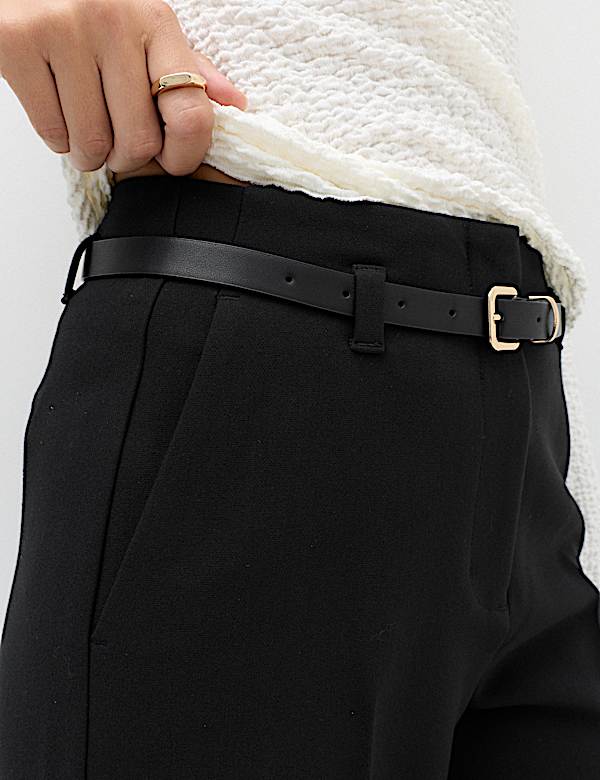 Belted Straight Leg Trousers - JO
