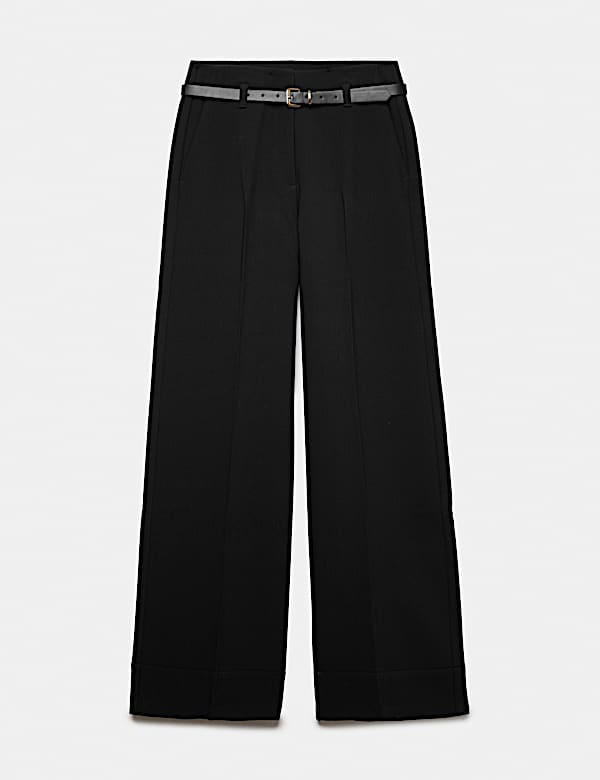 Belted Straight Leg Trousers - JO