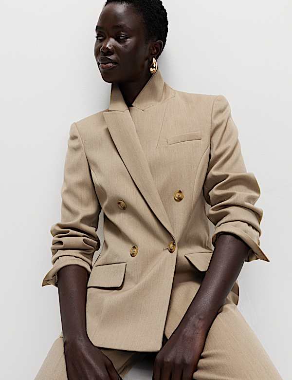 Tailored Double Breasted Oversized Blazer