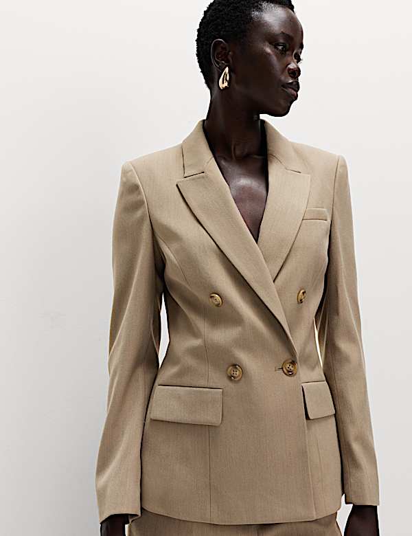 Tailored Double Breasted Oversized Blazer - VN