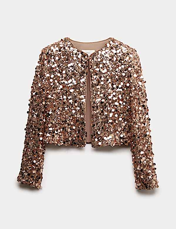 ז'קט קרופ עם פאייטים - IL