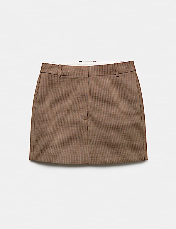 Micro Check Mini Skirt - CA