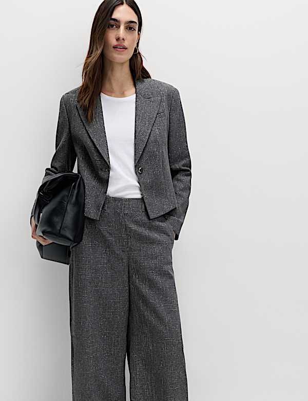 Metallic Cropped Jacket - NZ