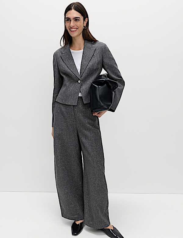 Metallic Cropped Jacket - NZ