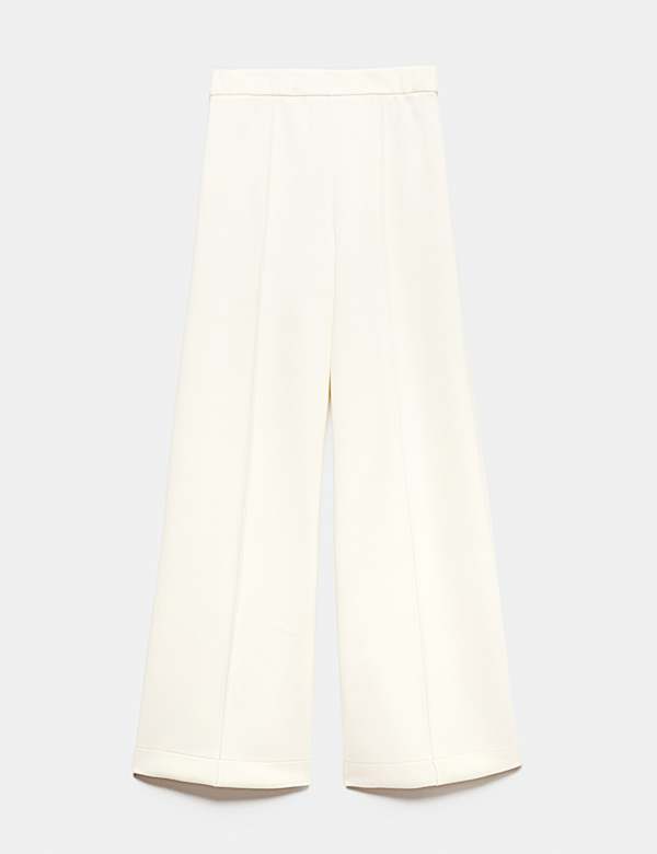 Premium Jersey Seam Detail Wide Leg Trousers - CZ