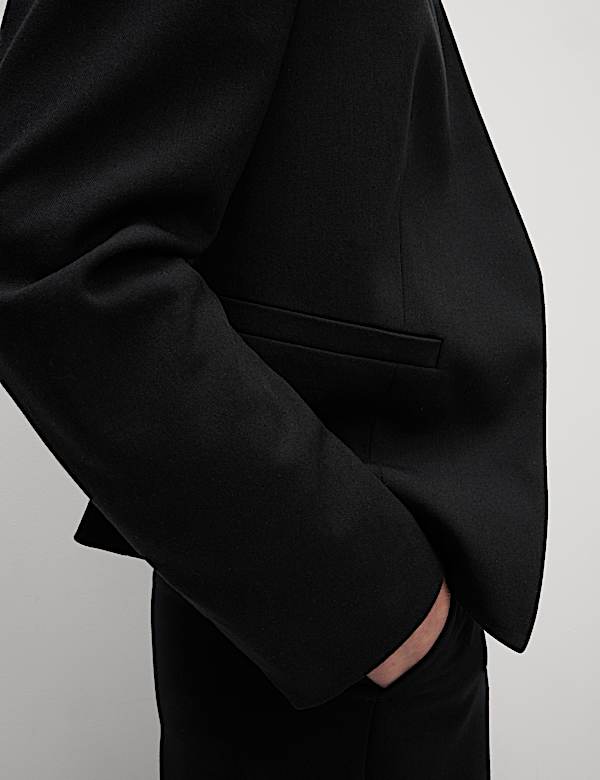 Collarless Blazer
