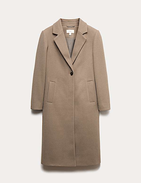 Single Breasted Longline Tailored Coat - AU