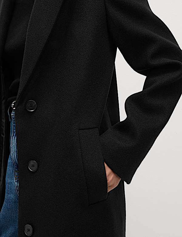 Μακρύ παλτό με προσαρμοσμένη εφαρμογή και μονό πέτο - GR