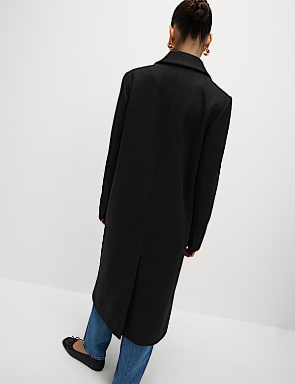 Μακρύ παλτό με προσαρμοσμένη εφαρμογή και μονό πέτο - GR