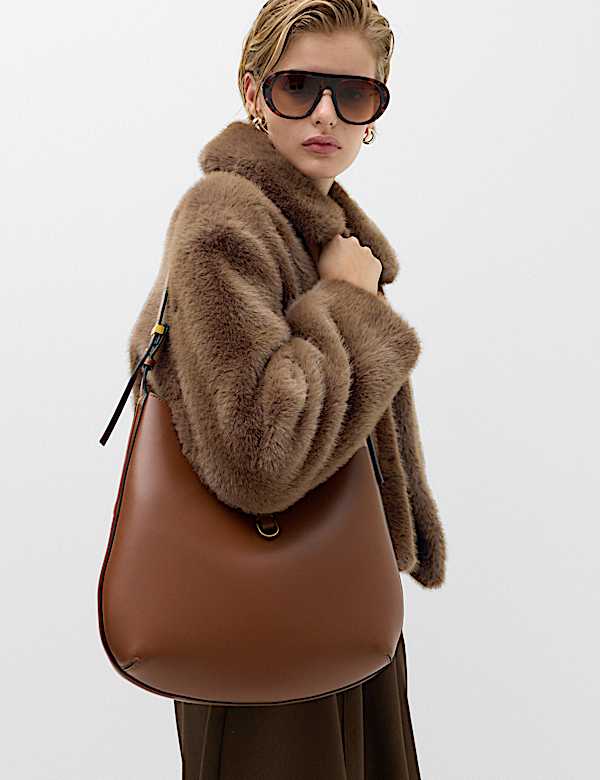 Faux Fur Collared Short Jacket - CA