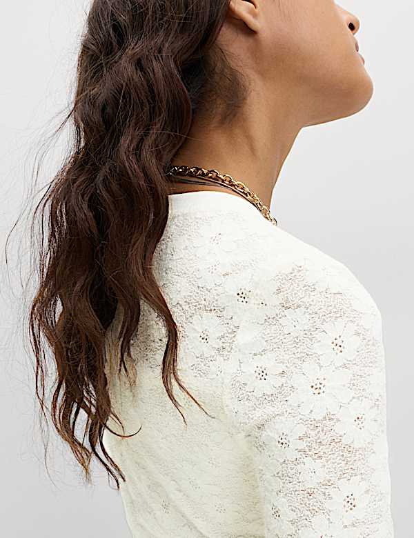 Jersey Lace Maxi Dress - LU