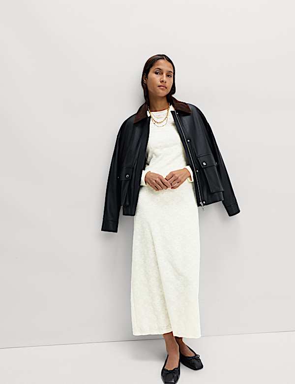 Jersey Lace Maxi Dress - LU