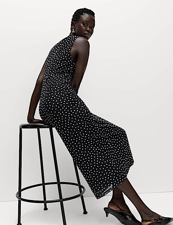 Bodycon-Midikleid mit Musterprint - AT