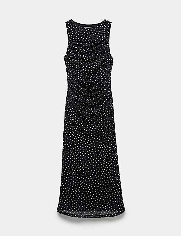 Printed Midi Bodycon Dress - EE