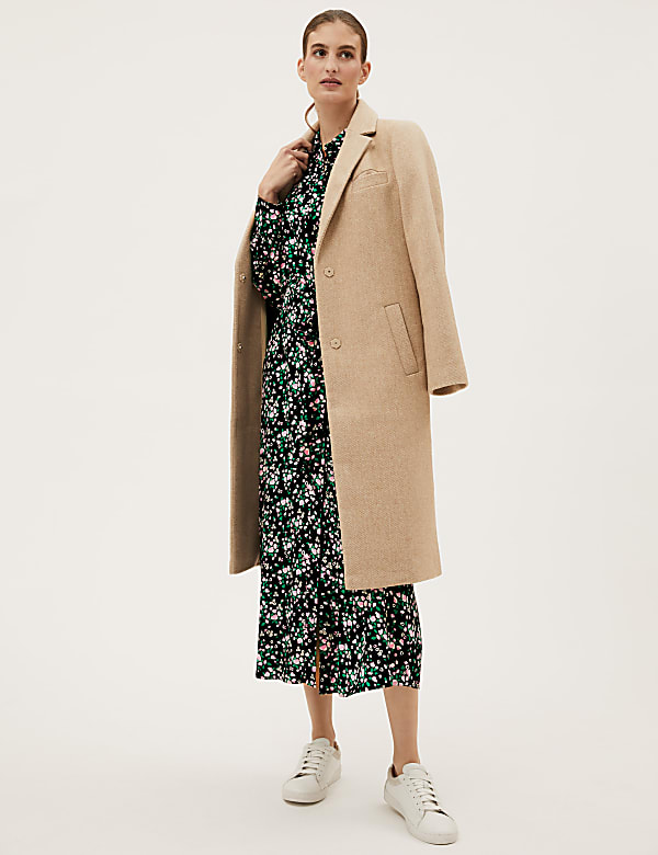 Floral Tie Front Midaxi Shirt Dress
