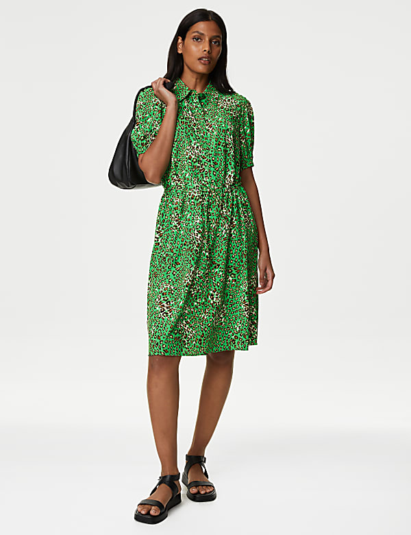 Leopard print dress m&s discount