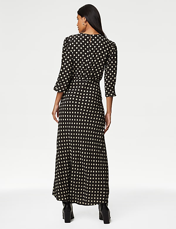Spot Print Midaxi Tea Dress