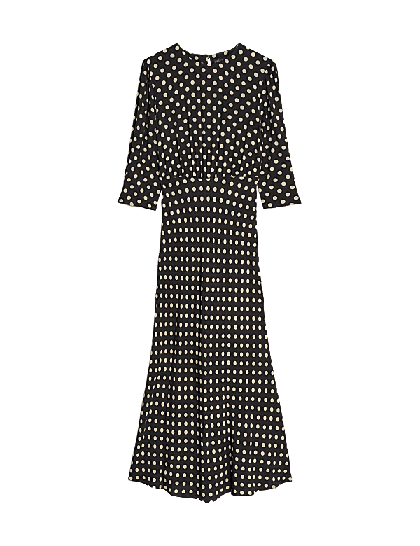 Spot Print Midaxi Tea Dress