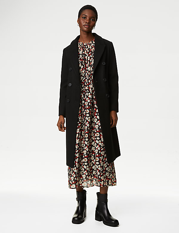 Lyocell™ Rich Printed Midi Waisted Dress - AL
