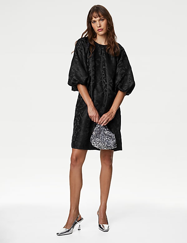 Marks and spencer jacquard dress clearance