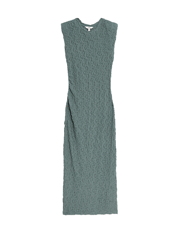 Jersey Textured Midi Bodycon Dress
