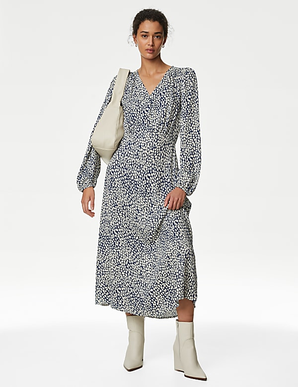 M&s long sleeve dresses shop