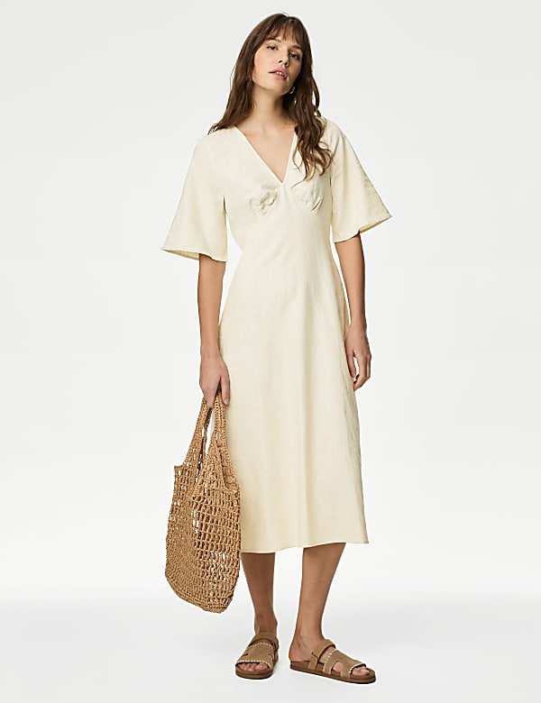 M&s new linen dresses outlet
