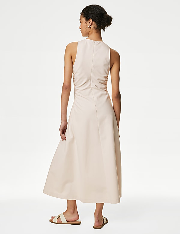 Jersey Ruched Midaxi Bodycon Dress