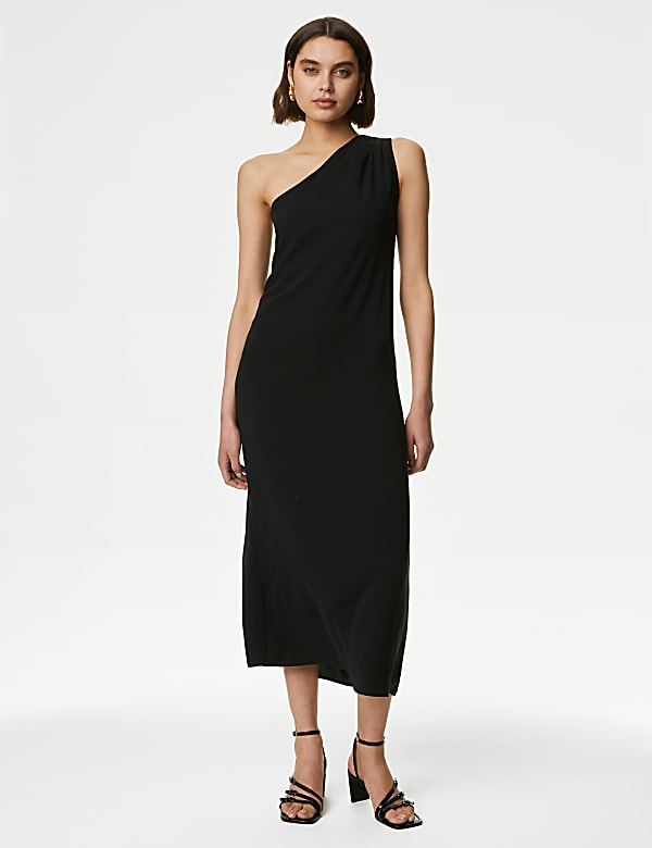 One Shoulder Midaxi Bodycon Dress - VN