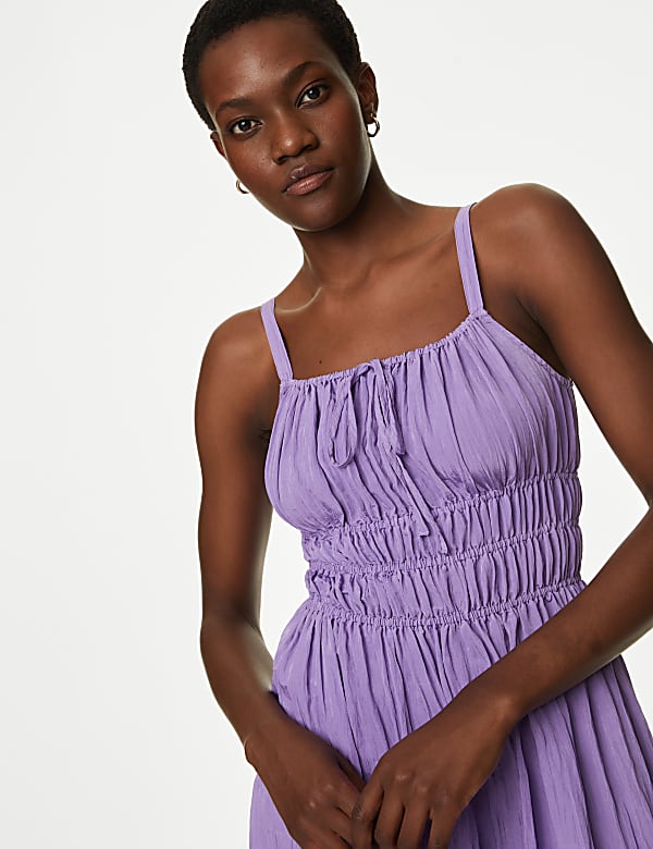 Strappy Midaxi Smock Dress