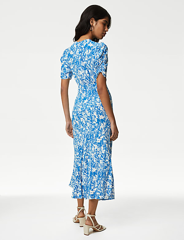 Printed Midaxi Tea Dress - HR