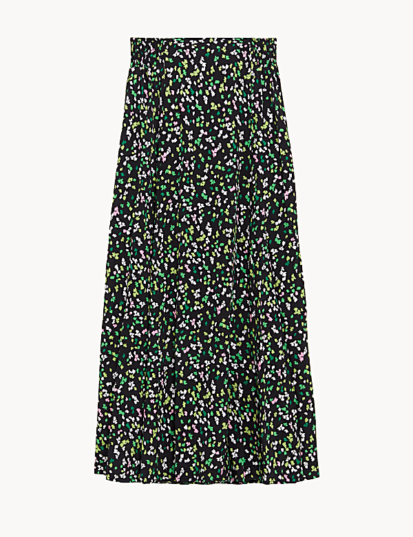 Floral Midaxi A-Line Skirt