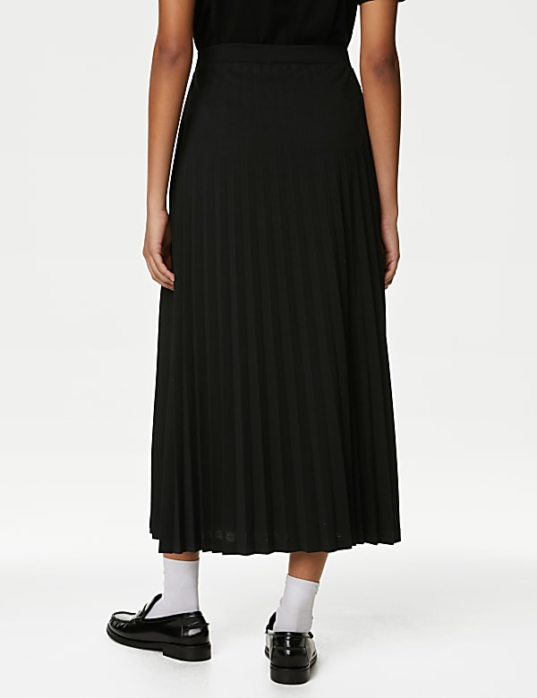Jersey Pleated Midaxi Skirt - AU