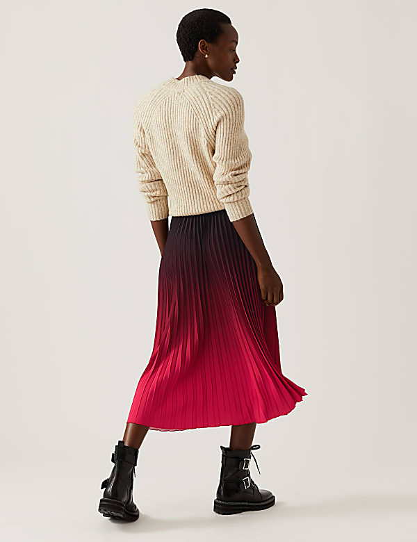 Buy Ombre Pleated Midaxi Skirt at Marks Spencer