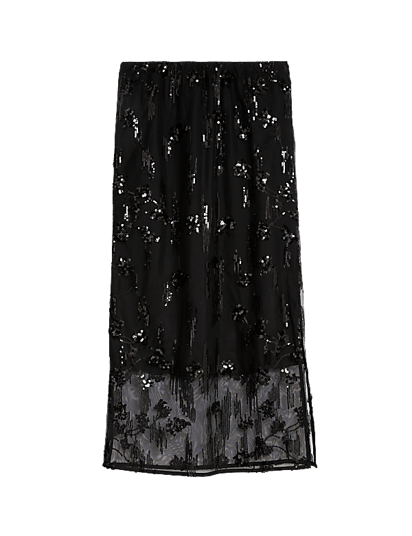 Sequin Midaxi Pencil Skirt