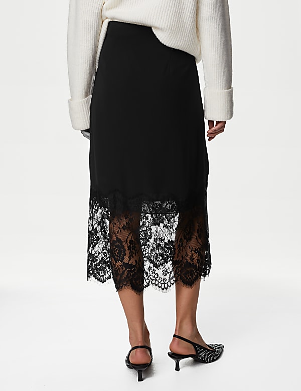 Lace Midaxi Slip Skirt - AU